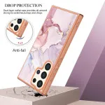 Stylish Rose Gold Marble Phone Case for Samsung Galaxy S25 Ultra