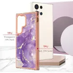 Samsung Galaxy S25 Ultra Marble Phone Case  in Purple Design – Unique and Stylish