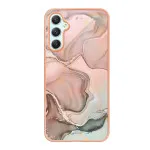 Elegant Rose Gold Marble Phone Case for Samsung Galaxy S25 Plus– Stylish and Protective