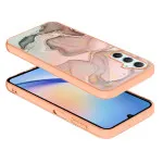 Elegant Rose Gold Marble Phone Case for Samsung Galaxy S25 Plus– Stylish and Protective