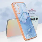 Sophisticated Blue Marble Phone Case for Samsung Galaxy S25 Plus – Elegant Design