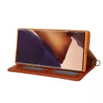 iPhone 16 Plus Brown Leather Wallet Case – Card Holder, Magnetic Closure, Shockproof