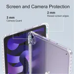 Shockproof Clear Silicone Gel Bumper Case for iPad Air 5 (10.9 Inch) - Durable Protective Cover