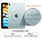 Apple iPad Mini 6 Clear Case with Shockproof Bumper – Slim & Tough Protection