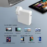 61W USB-C Power Adapter for MacBook Pro, Air & All Type-C Devices - Fast Charging