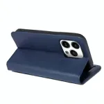 Navy Leather Wallet Case for iPhone 16 Pro Max - Card Holder, RFID Protection & Impact-Resistant Design