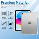 Transparent Silicone Bumper Gel Case for iPad Air 11 (2024) - Ultra-Slim, Shockproof Protection