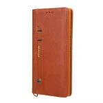 iPhone 16 Pro Max Brown Leather Wallet Case – RFID Protection, Card Slot & Magnetic Closure