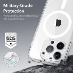 iPhone 14 Pro Max Clear MagSafe Case - Shockproof, Military-Grade, Yellowing-Resistant Protection