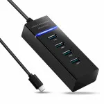 4 Port USB Type C Hub 3.0 Type-C SuperSpeed 5Gbps Multi 4 Ports Expansion Splitter Adapter