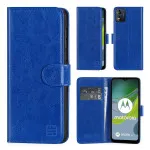 Moto E13 Leather Wallet Case with Kickstand and Strong Card Slots - Premium Folio Cover