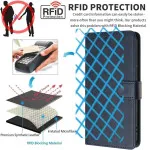 Premium RFID Blocking Wallet Case for Motorola Moto Edge 50 Neo - 3 Card Holder, Shockproof Flip Cover