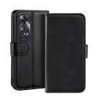 OPPO A60 Leather Case with Kickstand & Multi-Card Slots - Leather Folio Wallet Cover