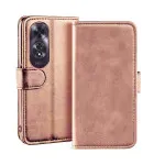 OPPO A60 Leather Case with Kickstand & Multi-Card Slots - Leather Folio Wallet Cover