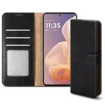 Leather Wallet Case for Motorola Moto G85, RFID Blocking Flip Stand Phone Cover with Card Slots