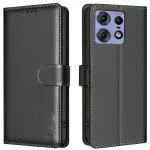 Vintage Leather Case for Motorola Edge 50 Pro - Multi-Functional Wallet Design Phone Cover