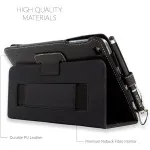 Black PU Leather Flip Folio Case for iPad Mini 1/2/3 with Card Slot Black | UK Best Case