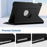 Lenovo Tab M8 4th Gen Leather Case – 360° Rotation Litchi Texture Cover Auto Wakeup