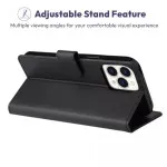 Premium Magnetic Leather Wallet Case for iPhone 15 Plus & Pro Max – Slim & Stylish Pocket Cover