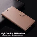 Premium Magnetic Leather Wallet Case for iPhone 15 Plus & Pro Max – Slim & Stylish Pocket Cover