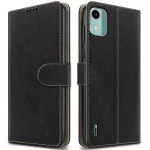 Nokia C12 3Pocket Leather Wallet Case – Full Protection with Magnetic Closure