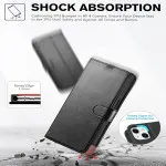 Leather Wallet Case For Nokia C21 Plus With 2 Pack Tempered Glass - Full Protection