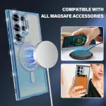 Magnetic Glitter phone Case for Samsung Galaxy S25 Ultra Compatible with MagSafe - Protective Cover