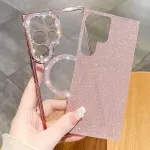 Magnetic Glitter phone Case for Samsung Galaxy S25 Ultra Compatible with MagSafe - Protective Cover