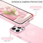 MagSafe Compatible Apple iPhone 16 Pro Max Case – Translucent Matte Design