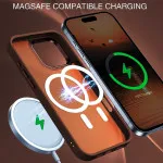 MagSafe Compatible Apple iPhone 16 Pro Max Case – Translucent Matte Design