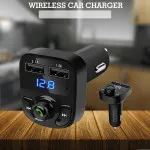 Car FM Transmitter Wireless Bluetooth X8 Radio Mp3 Music Player USB Charger UK