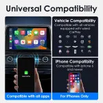 Wireless CarPlay Adapter | Plug & Play | Converts Wired to Wireless CarPlay & Android Auto (VD-CP001)