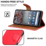 Premium PU Leather Flip Wallet Case Magnetic Book Cover for Nokia C32 - Stylish & Durable Protection