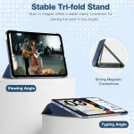 Apple iPad 10th Gen 2022 10.9" Case, Smart Trifold Stand, TPU Back, Auto Wake/Sleep