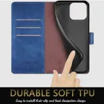 iPhone 16 Leather Wallet Case For All Models with RFID Blocking Card Holder and Folio Flip Kickstand