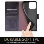 iPhone 16 Leather Wallet Case For All Models with RFID Blocking Card Holder and Folio Flip Kickstand