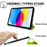 Apple iPad 10th Gen 10.9" Slim Smart Case, Tri-Fold Stand, Corner Protection, Auto Wake/Sleep - Green