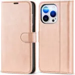 Apple iPhone 13 Leather Wallet Case For All Models with Kickstand & Magnetic Closure