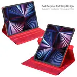 For 10.9 inch iPad 10th Gen 360 Case with Rotation Stand Cover – Leather Design