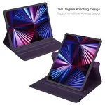 For 10.9 inch iPad 10th Gen 360 Case with Rotation Stand Cover – Leather Design