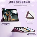 iPad 10th Gen 2022 Case 10.9", Auto Wake/Sleep, TPU Soft Back Smart Case - Purple