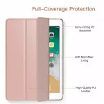 iPad 10th Gen 2022 Case, Slim TPU Stand Cover, Smart Folio Protective Leather Case – Rose