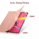 iPad 10th Gen 2022 Case, Slim TPU Stand Cover, Smart Folio Protective Leather Case – Rose