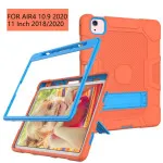 Shockproof Silicone PC Case for iPad Air 4 & Pro 11 2022 – Durable Holder, Orange Sky | UK