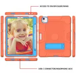 Shockproof Silicone PC Case for iPad Air 4 & Pro 11 2022 – Durable Holder, Orange Sky | UK