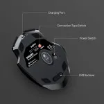 Ergonomic Bluetooth Mouse - Wireless 2.4GHz Optical Gaming Mouse with 4000DPI USB Receiver for Laptop and PC