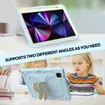 Shockproof Silicone Case for iPad Pro 11/Air 4 – Butterfly Kickstand, Pencil Holder, Kids Friendly Case