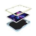 Shockproof Silicone Case for iPad Pro 11/Air 4 – Butterfly Kickstand, Pencil Holder, Kids Friendly Case