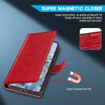 Google Pixel 8A Flip Red Wallet Case – Practical and Elegant Design