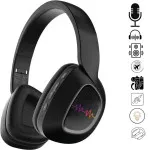 Wireless Bluetooth 5.3 Headphones with Deep Bass, LED Lights, Built-in Mic, Travel Friendly | Loadbasket